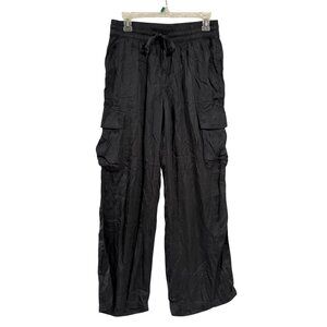 Aerie Shine Black Cargo Skater Pant Size‎ S NWT
